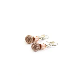 12mm Rose Gold Drop Earrings