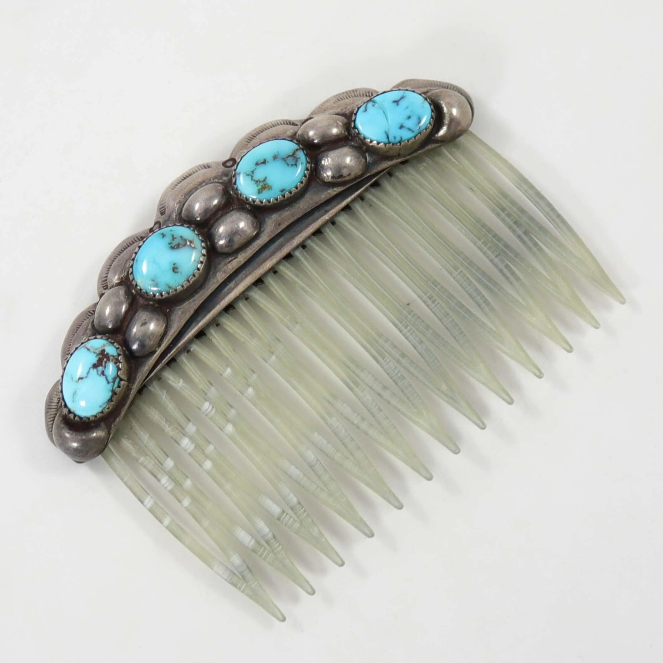 1930s Turquoise Hair Comb