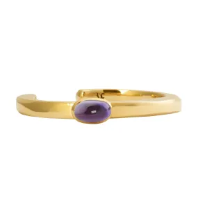 Amethyst Side Bangle