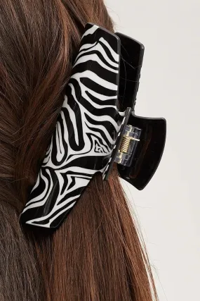 Animal Print Zebra Claw Clip