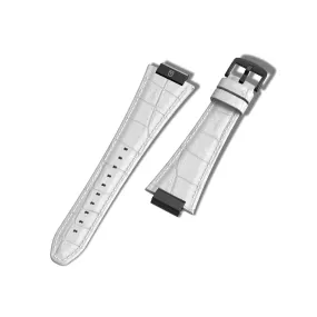 Apple Watch Strap Black White ML - Leather