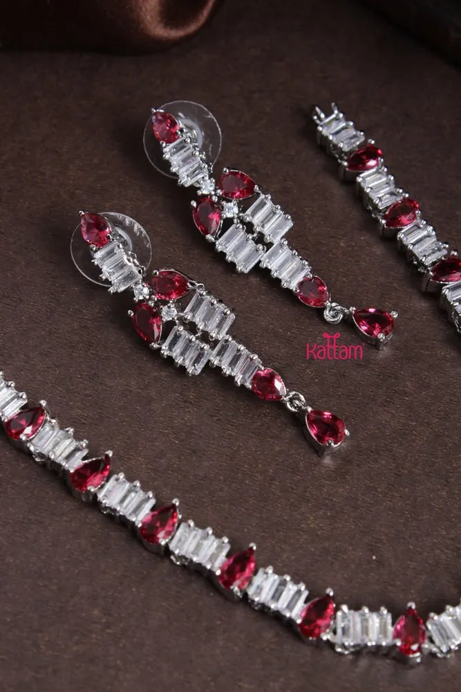 Ayra - Red Drop Stone Choker