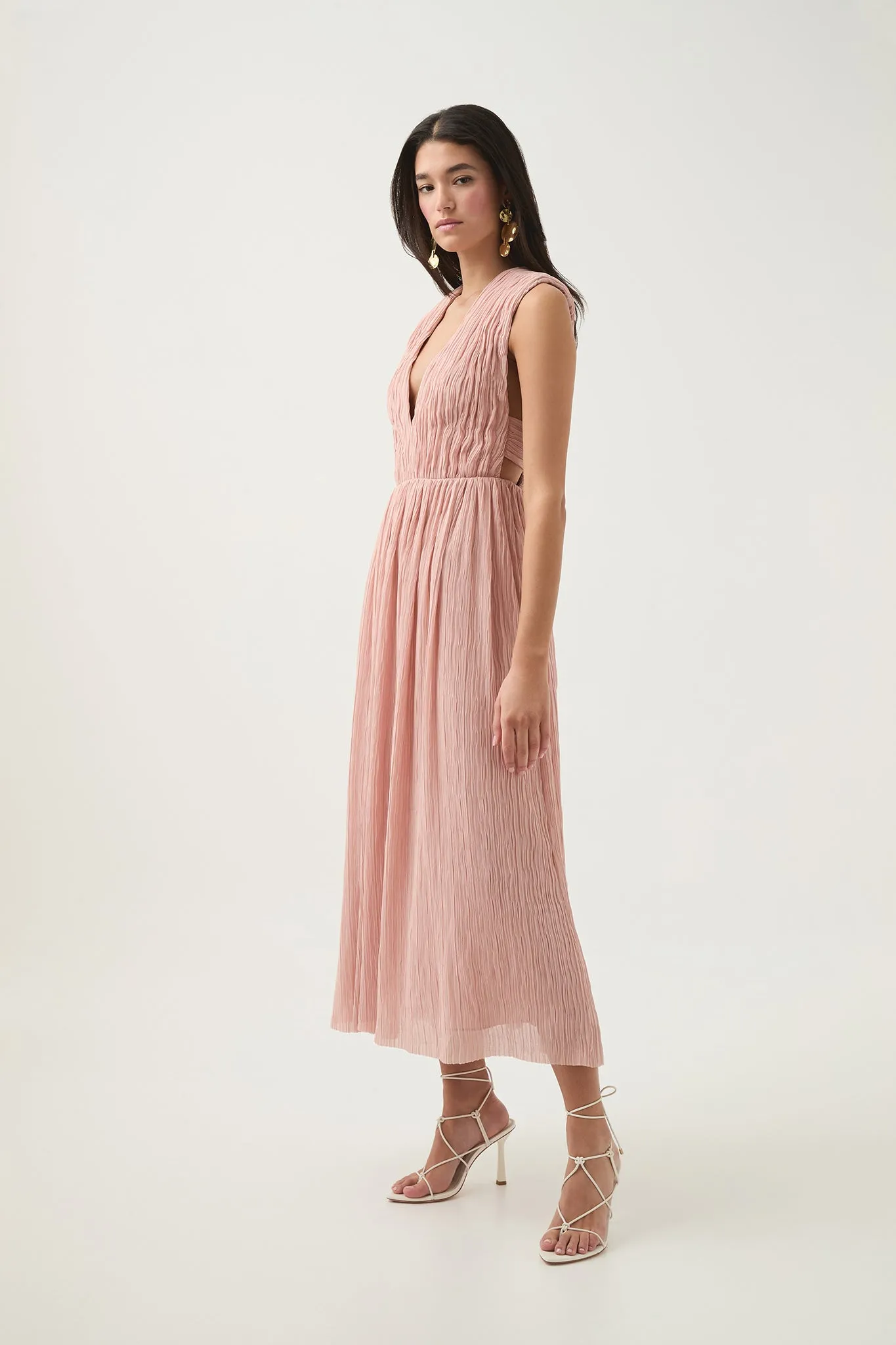 Becoming Bow Back Midi Dress