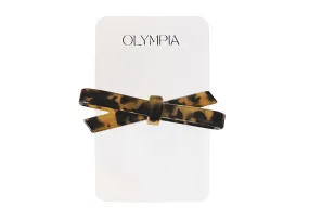 Bella Hair Clip - Amber/Black Tort