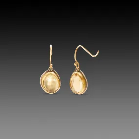 Champagne Quartz Drop Earrings