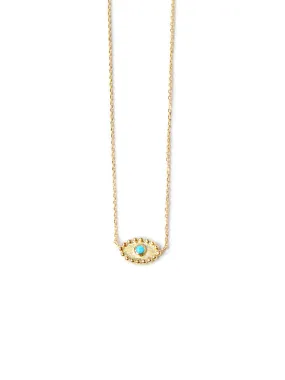 Dew Drop Evil Eye Necklace