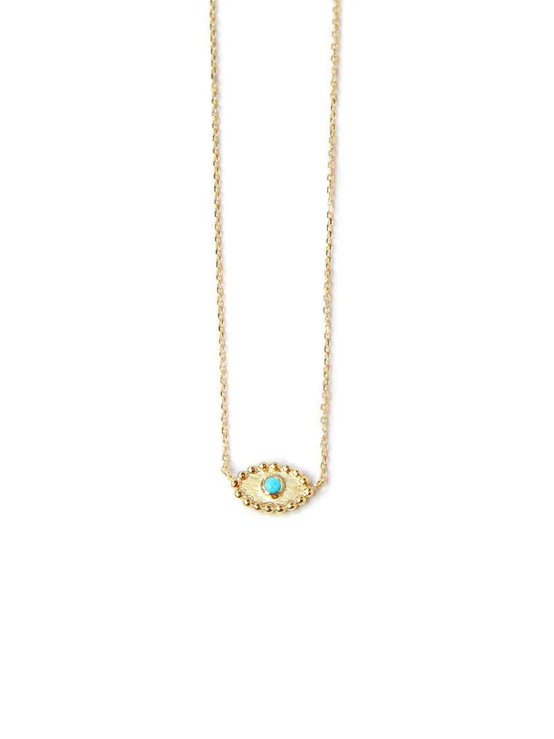 Dew Drop Evil Eye Necklace