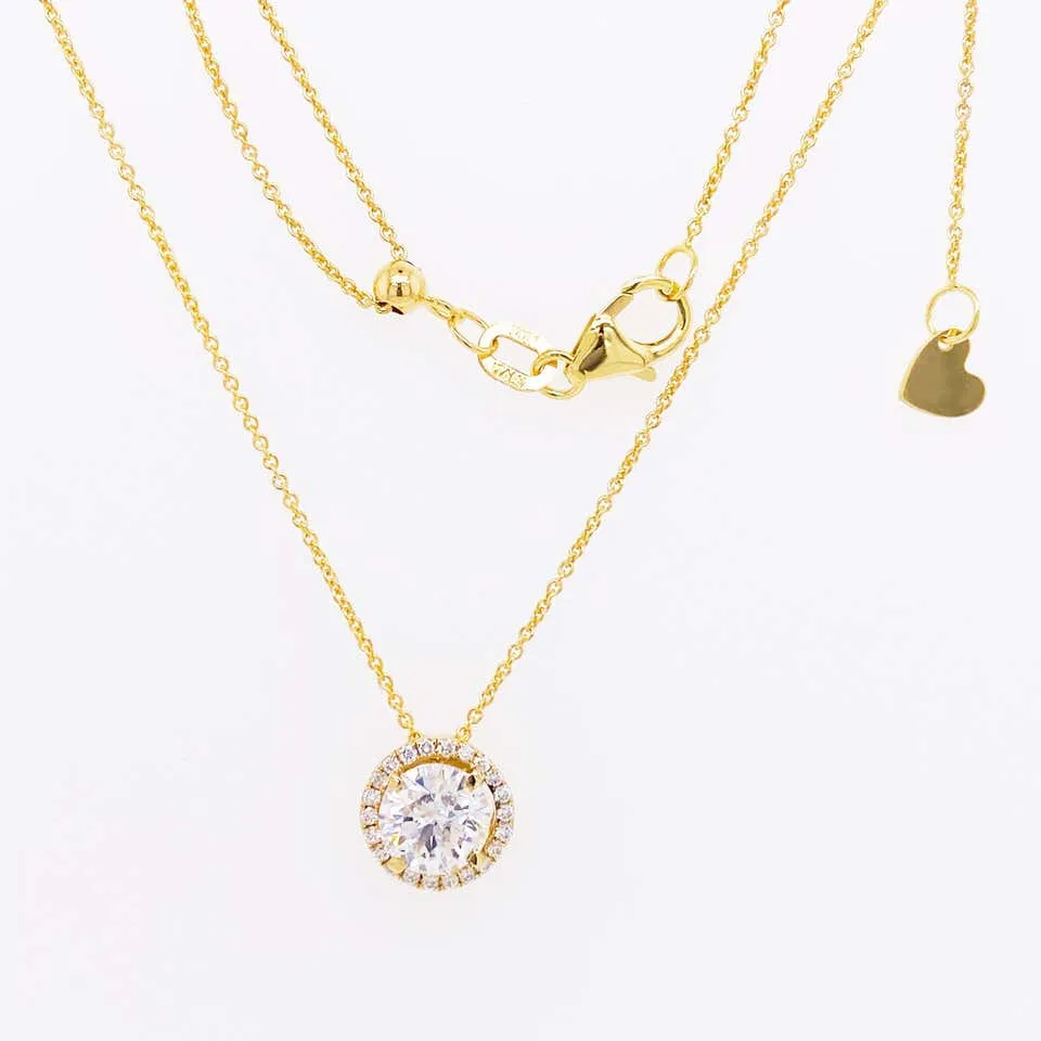 Diamond Halo Necklace