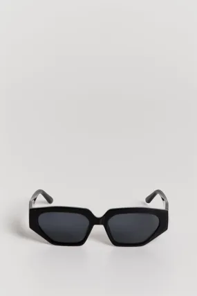 EMMETT BLACK CAT EYE SUNGLASSES