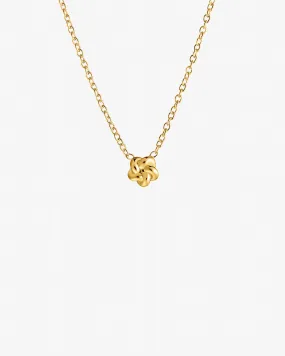 Empower drop necklace gold