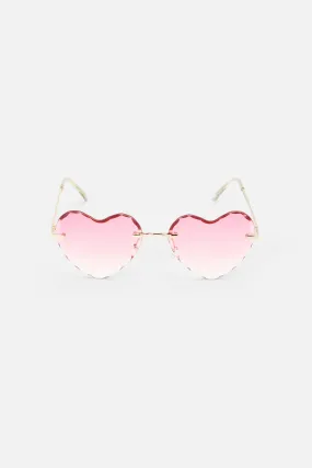 Frameless Heart Sunglasses