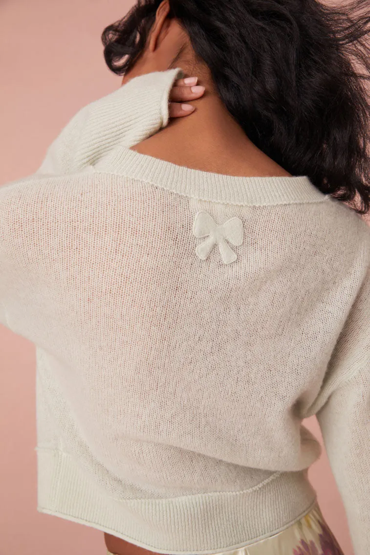 Lawrence Knit Bow Cardigan