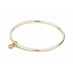 Sweetheart Recyled Solid Gold Heart Bangle